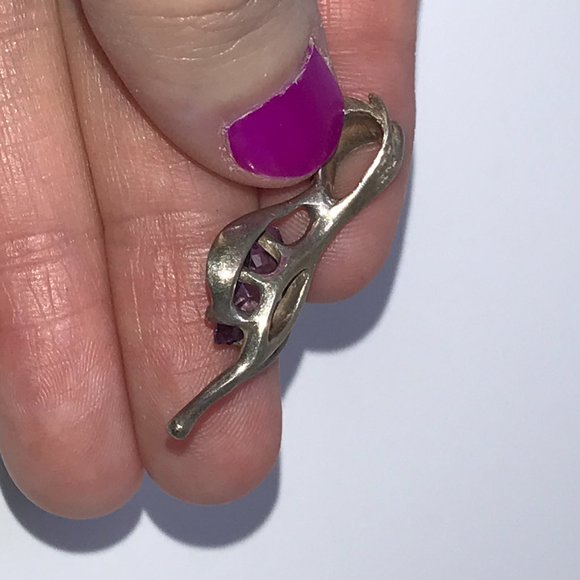 Sterling Silver And Amethyst Pendant - Picture 11 of 14